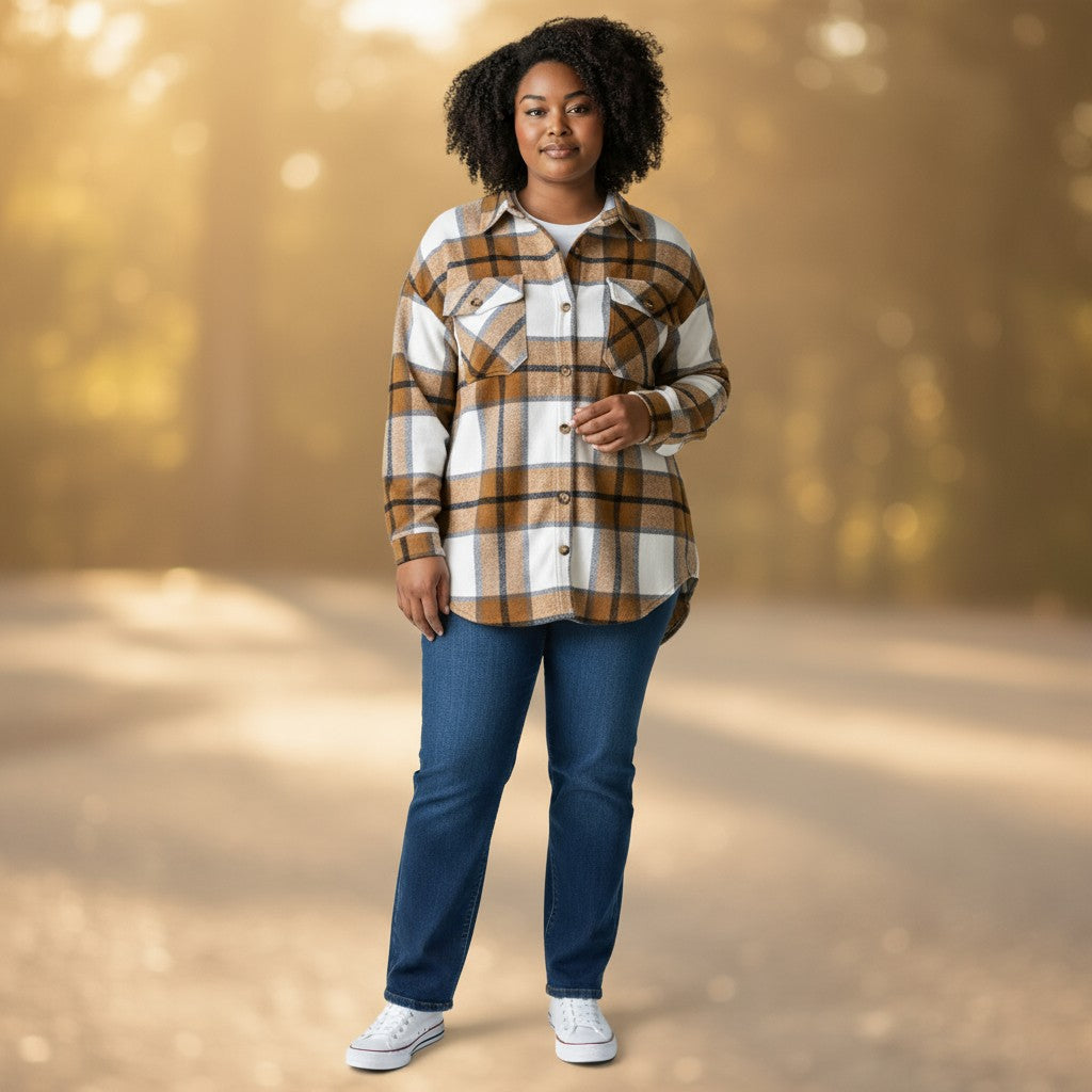 Oversized Soft Flannel Shirt