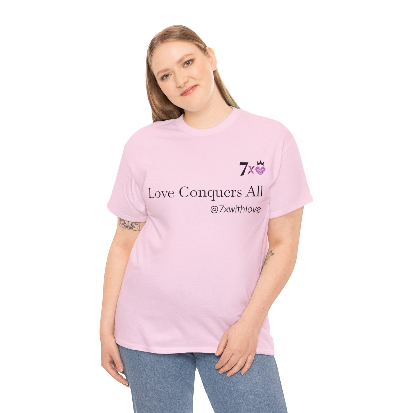 7 X With Love Unisex Cotton Tee