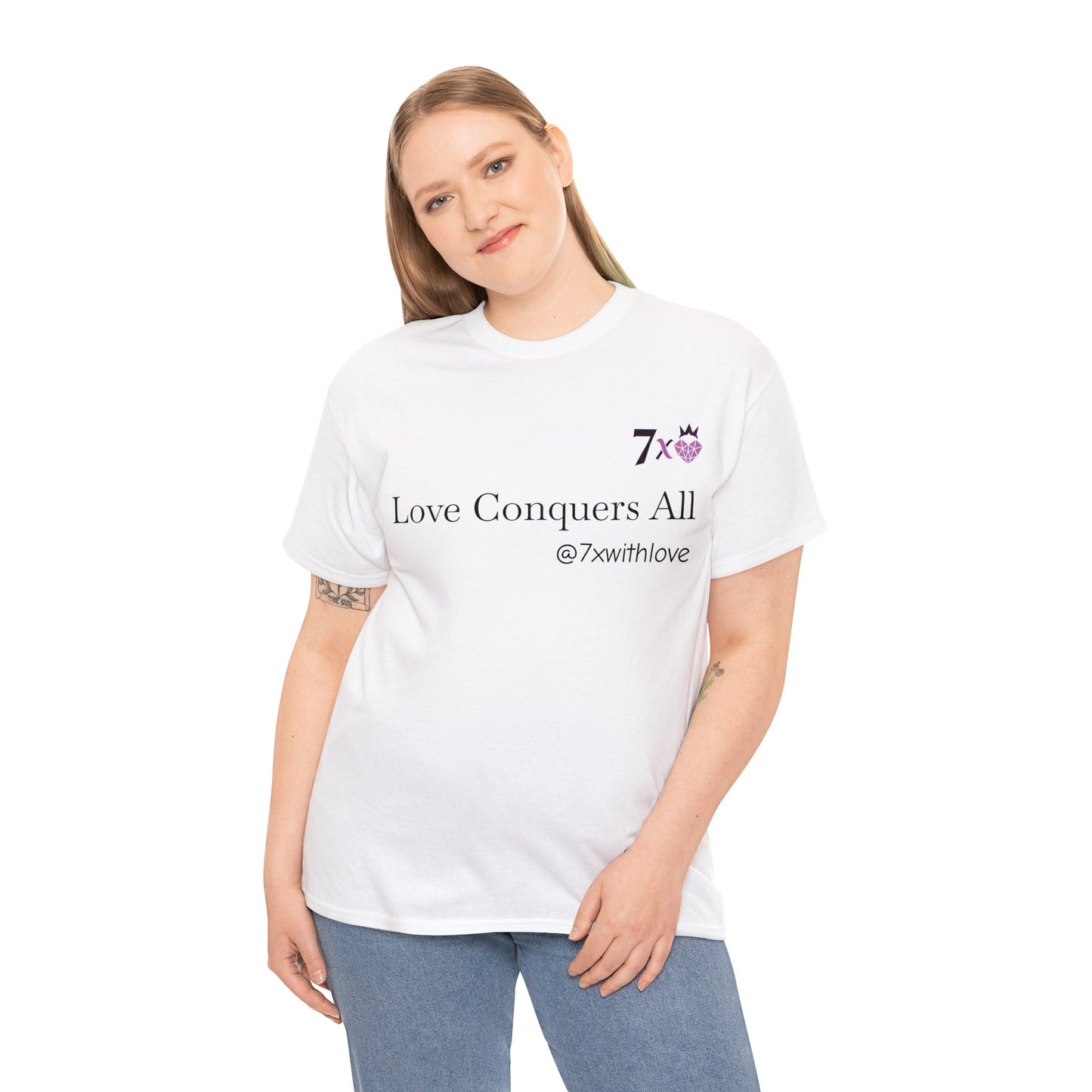 7 X With Love Unisex Cotton Tee