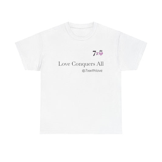 7 X With Love Unisex Cotton Tee