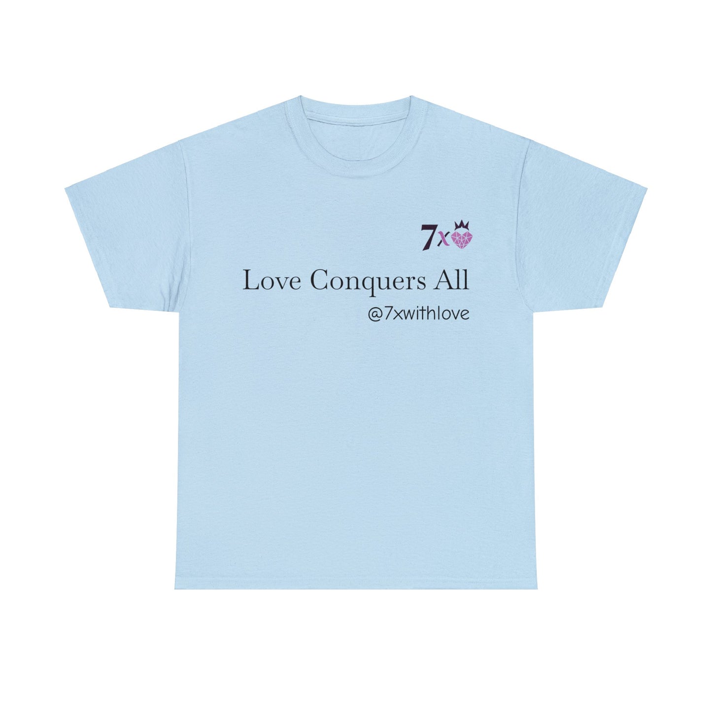 7 X With Love Unisex Cotton Tee