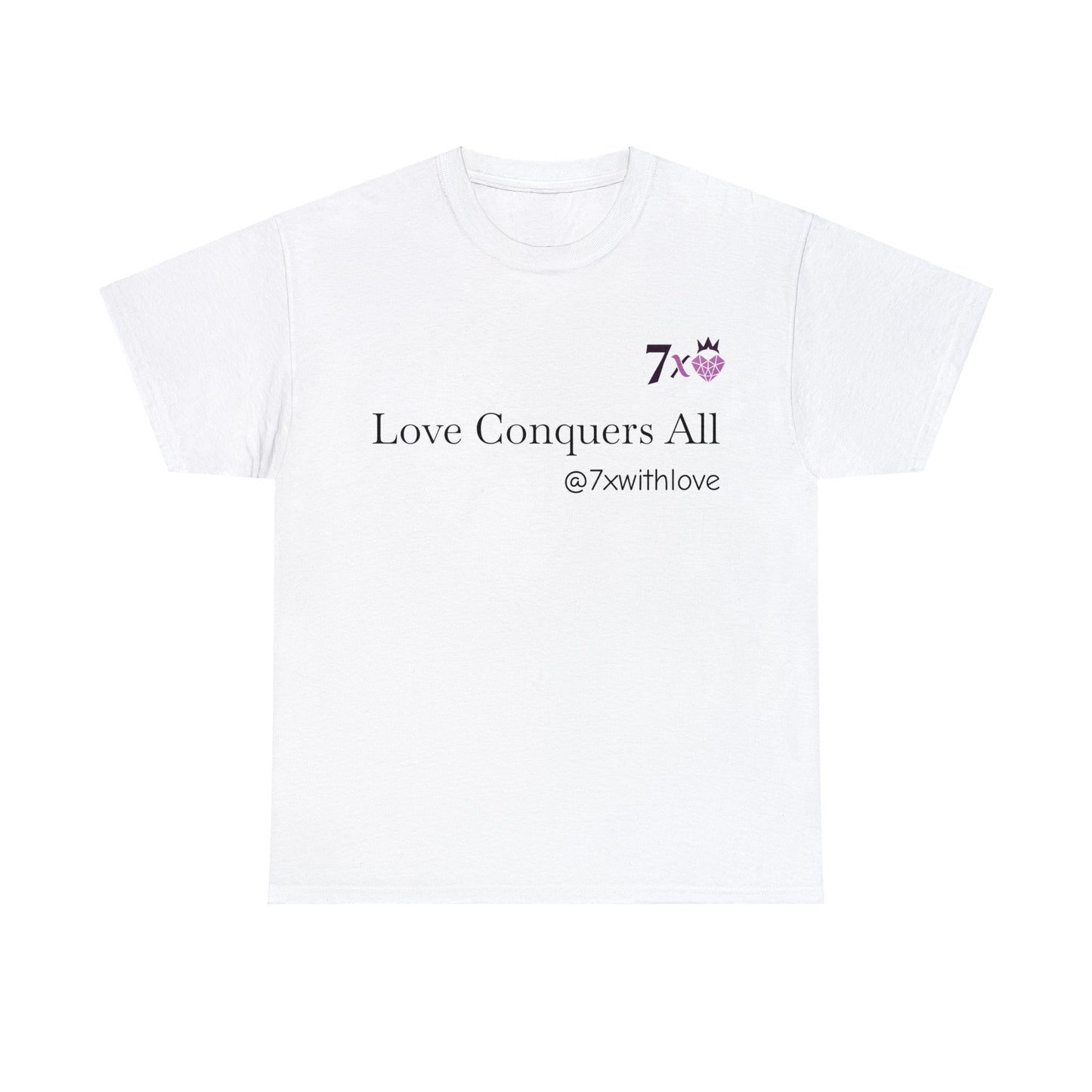 7 X With Love Unisex Cotton Tee