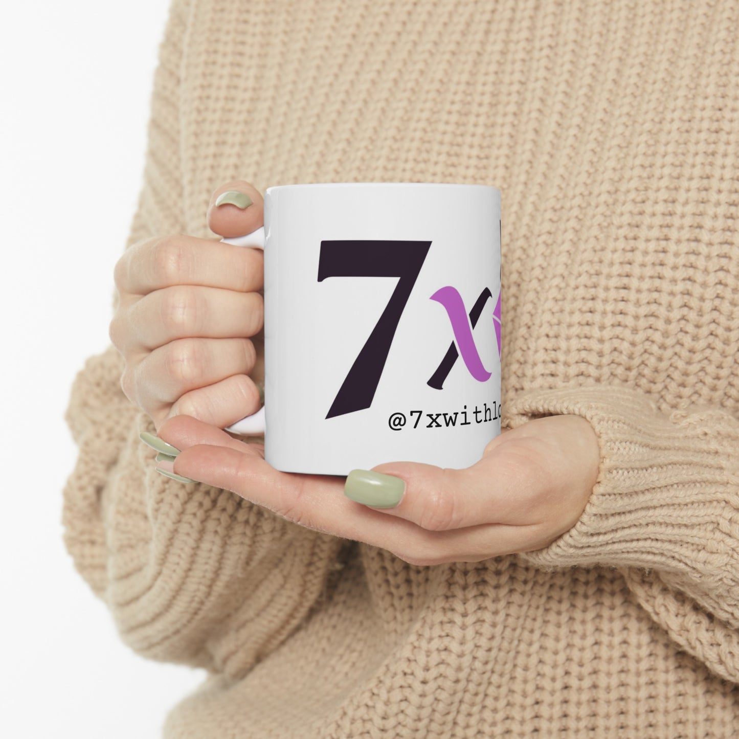 7 X With Love Ceramic Mug, 11oz