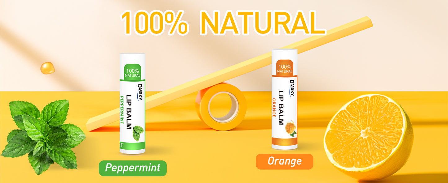 Natural Lip Balm with Vitamin E and Coconut Oil