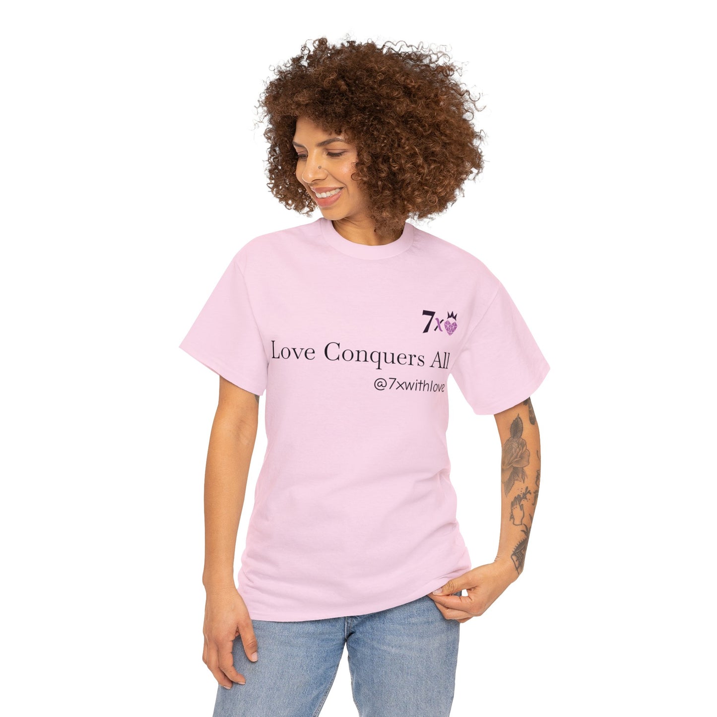 7 X With Love Unisex Cotton Tee