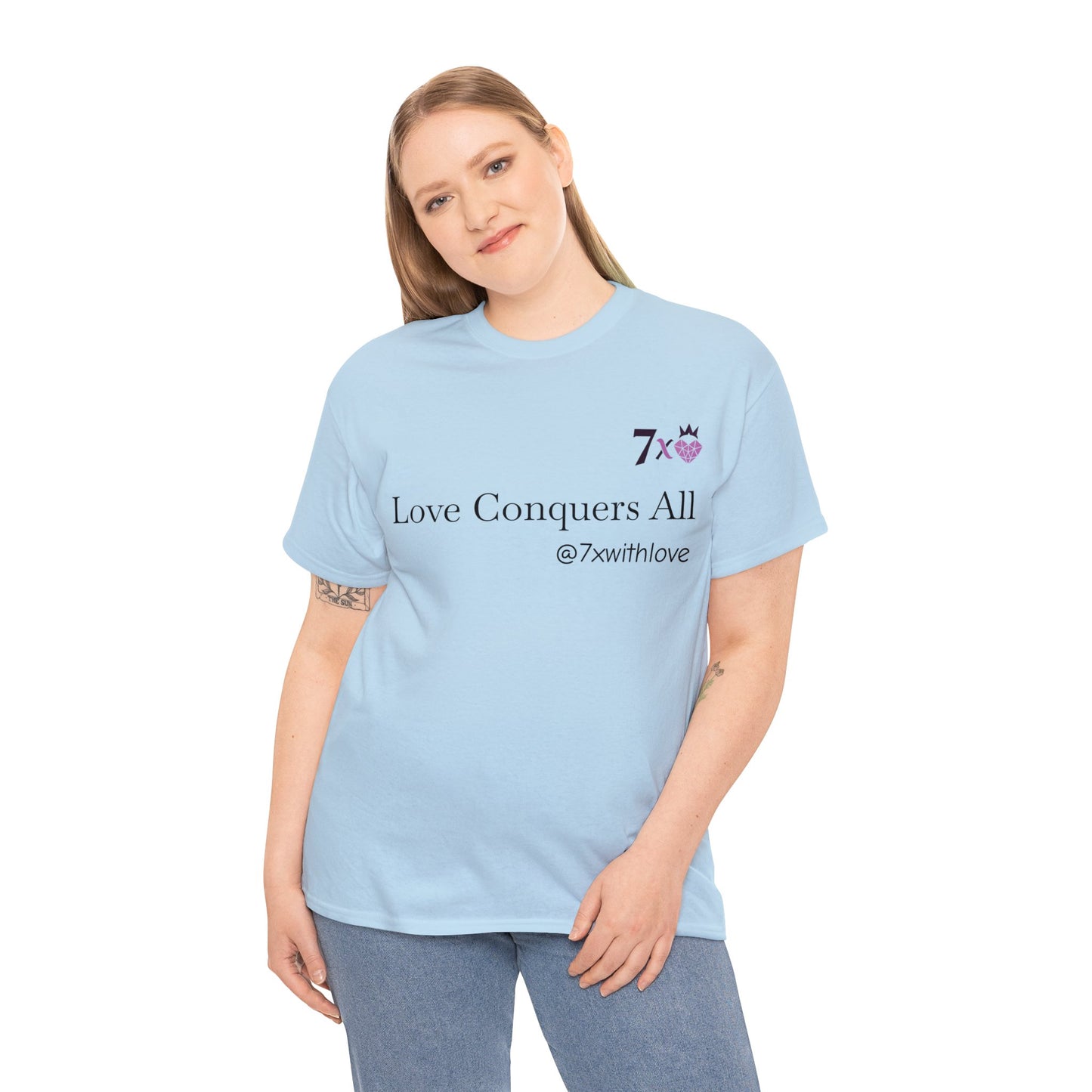 7 X With Love Unisex Cotton Tee