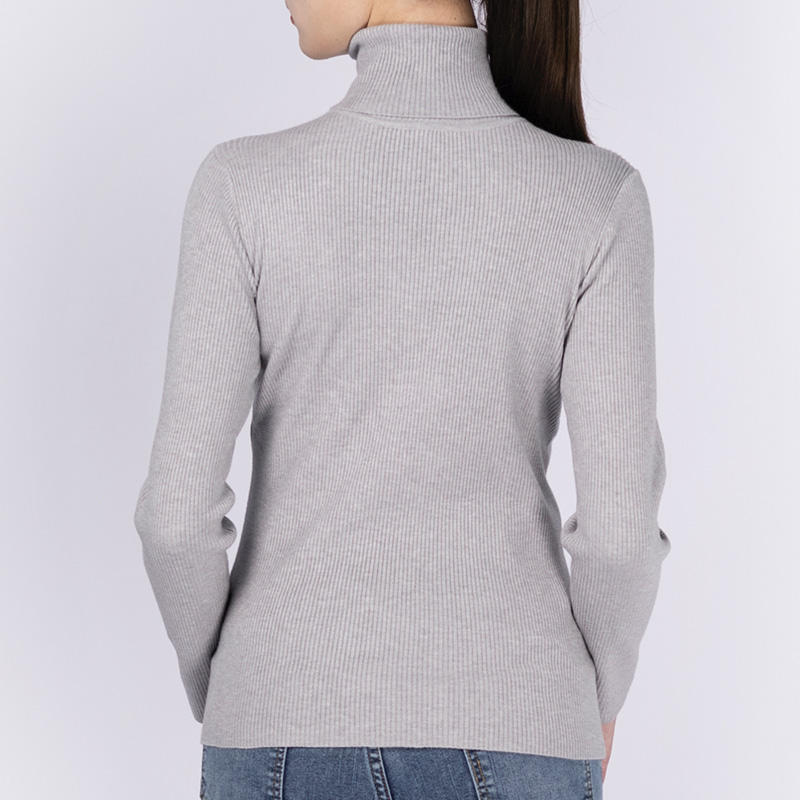 Fall Long Sleeve Women's Knitted Turtleneck