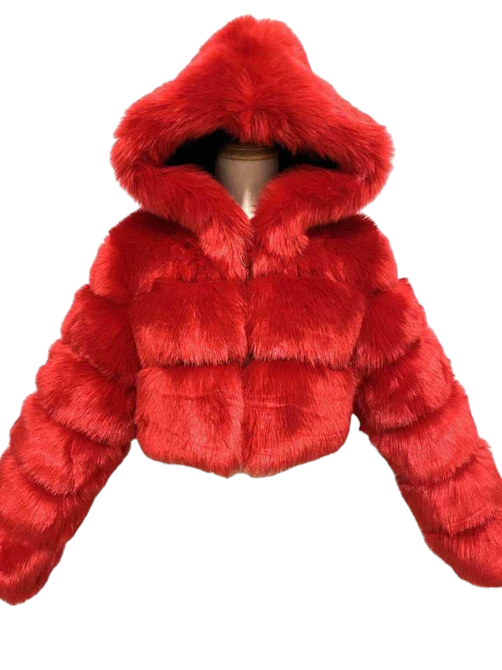 Fluffy Jacket Coat Plus Size