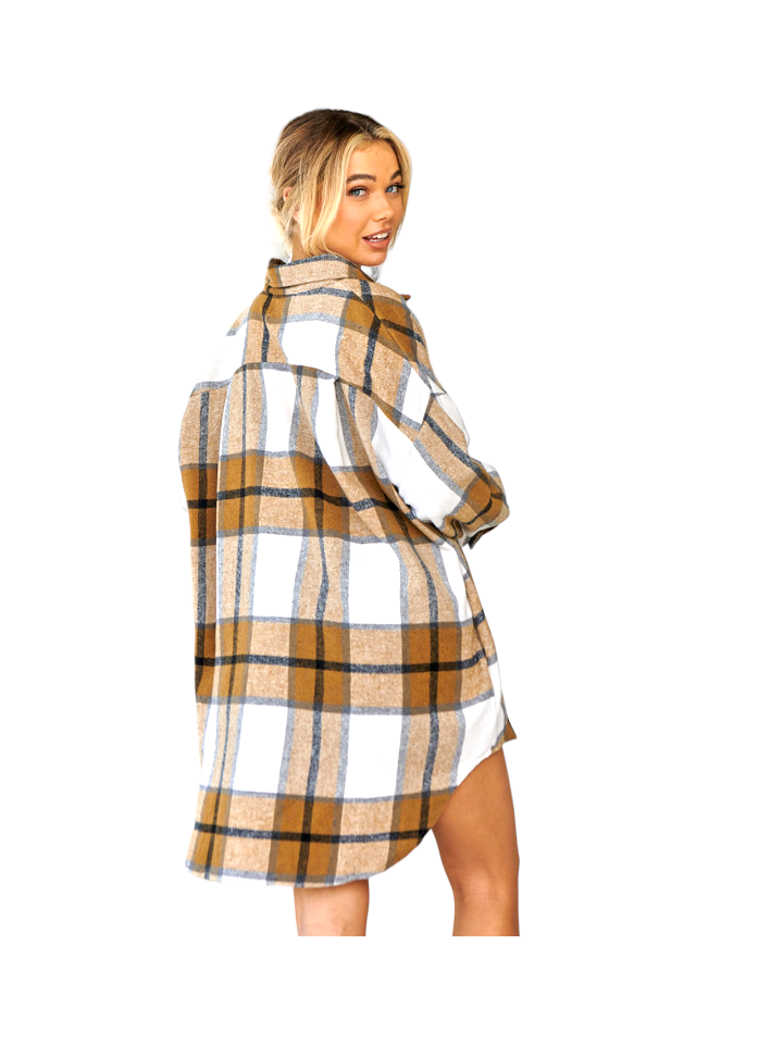 Oversized Soft Flannel Shirt