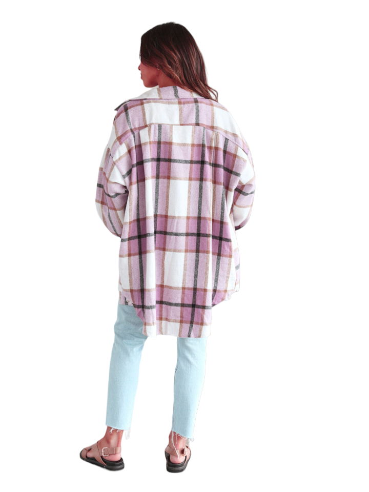 Oversized Soft Flannel Shirt