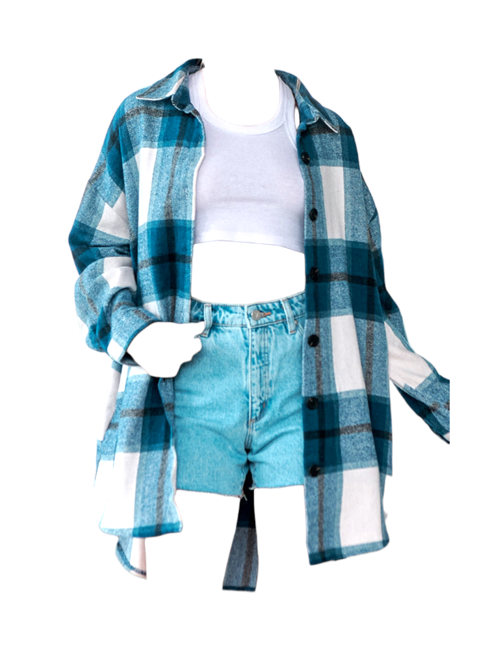 Oversized Soft Flannel Shirt