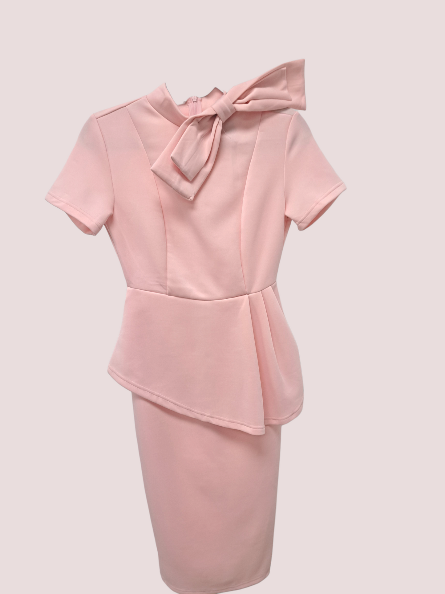 Pastel My Peplum Bodycon Bow Dress