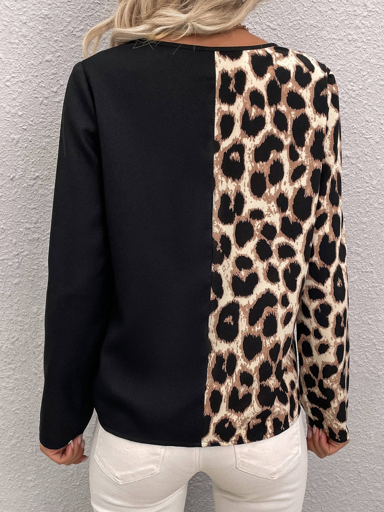 Cheetah Print Blouse