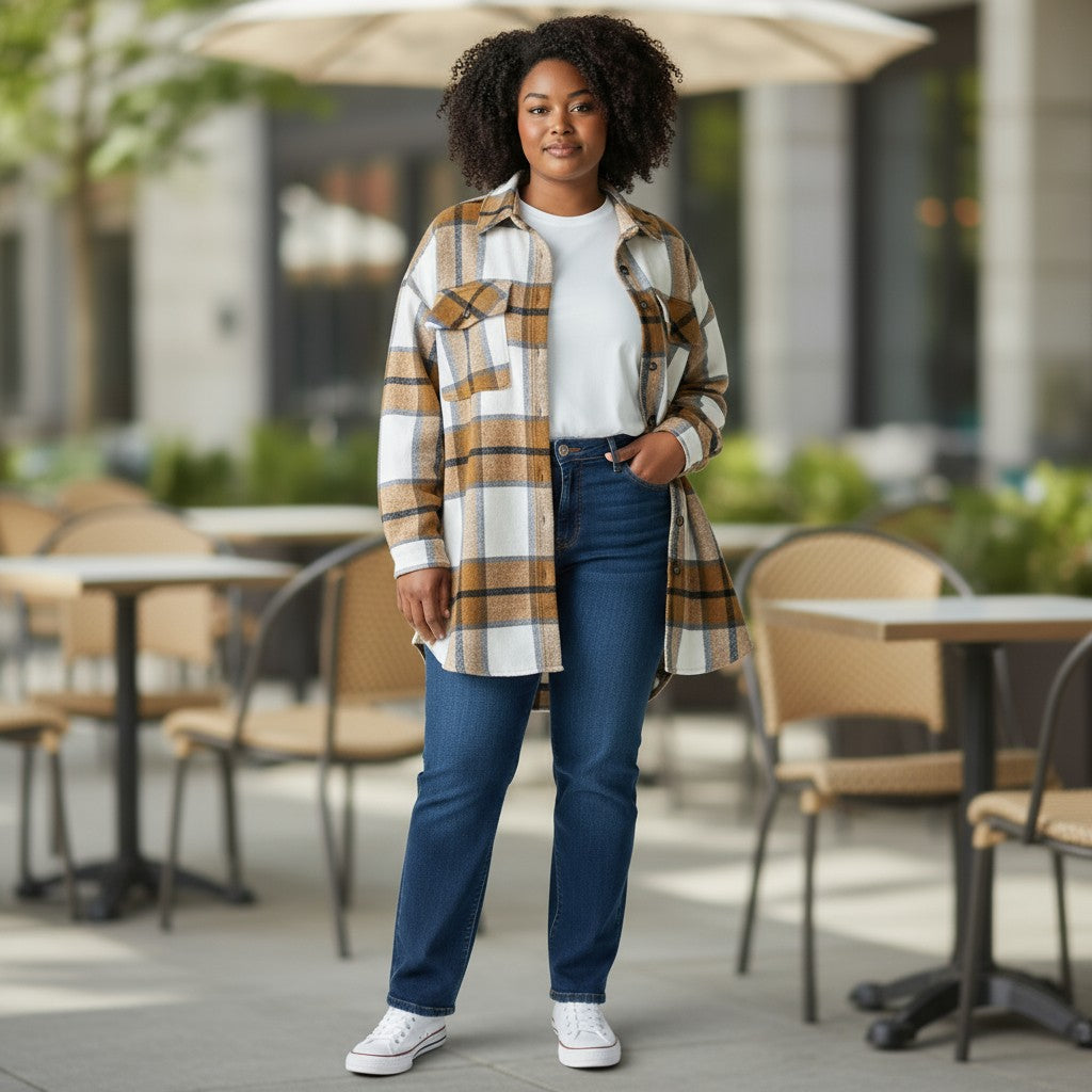 Oversized Soft Flannel Shirt