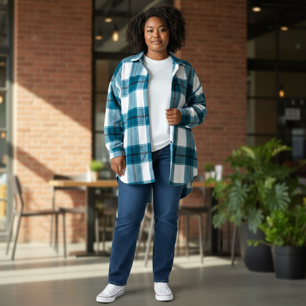 Oversized Soft Flannel Shirt