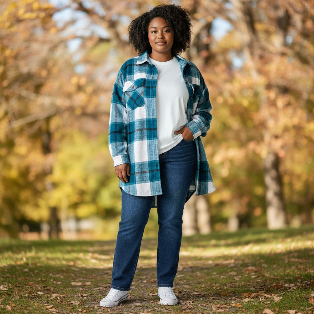 Oversized Soft Flannel Shirt