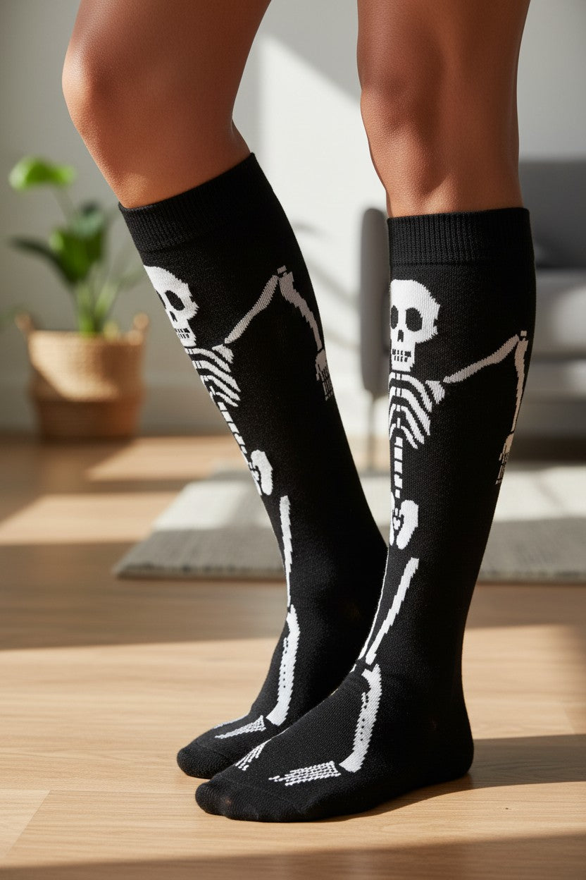 Art-Inspired Crew Socks — Classic Renaissance Portrait Design (2 Colors)