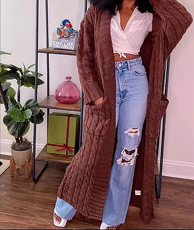 The Floor Duster Knit Cardigan
